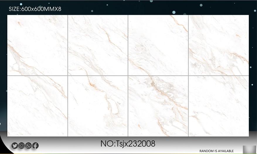 Luxury Ceramic Marble Tile 600*600mm supplier from China