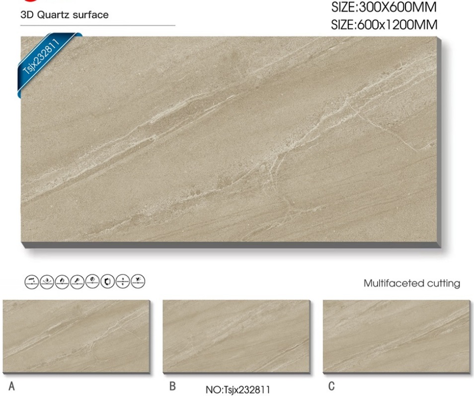 Customize 3D Quartz surface wall tile