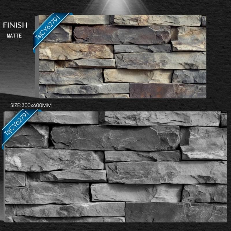 Wholesale 3D Stone Surface Porcelain Tile