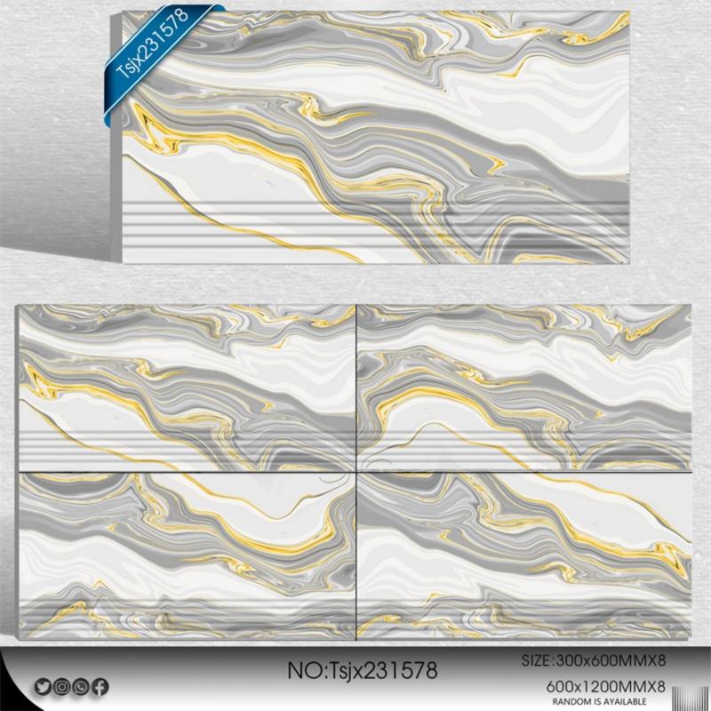 Factory Supply Marble Effect Stair Tile
