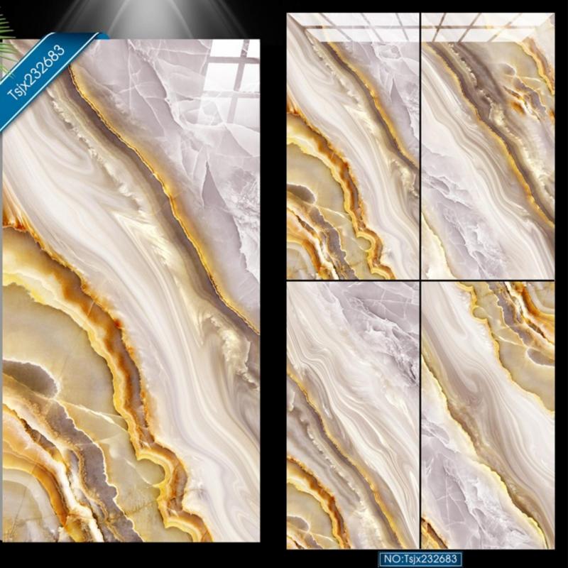 Customizable Polished Tile for Living Room