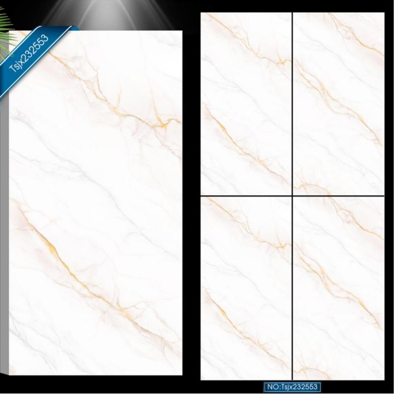 Large Format Polished Marble Floor Tile