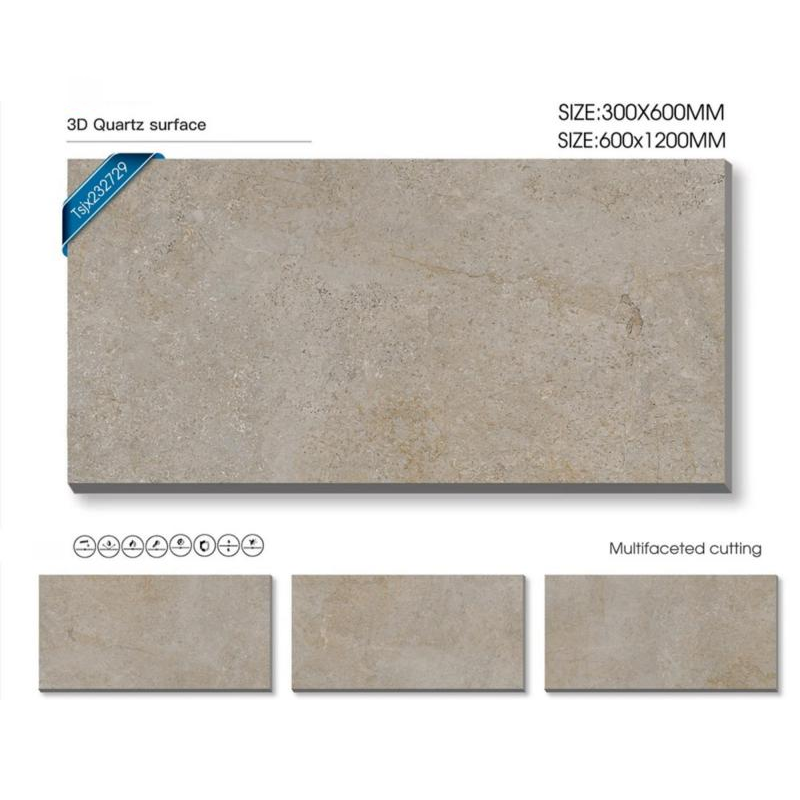 Matte Stone Look Porcelain Floor Tile