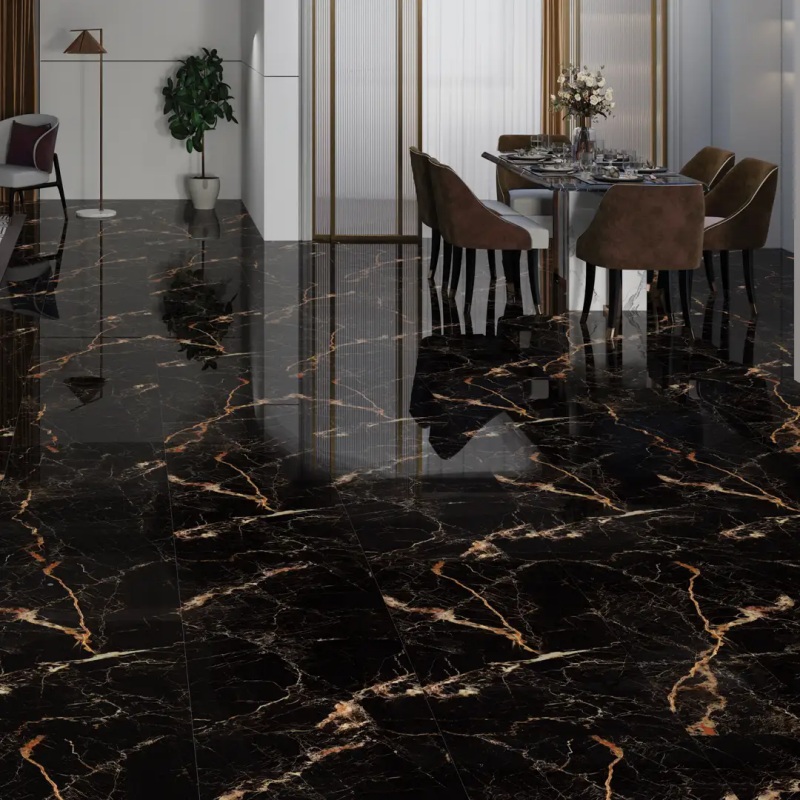 modern glossy porcelain tile for interiors