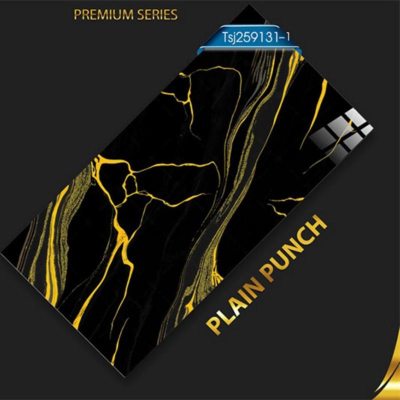 Glossy Black White Ceramic Tile