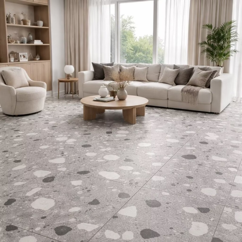 Anti slip surface indoor floor tile