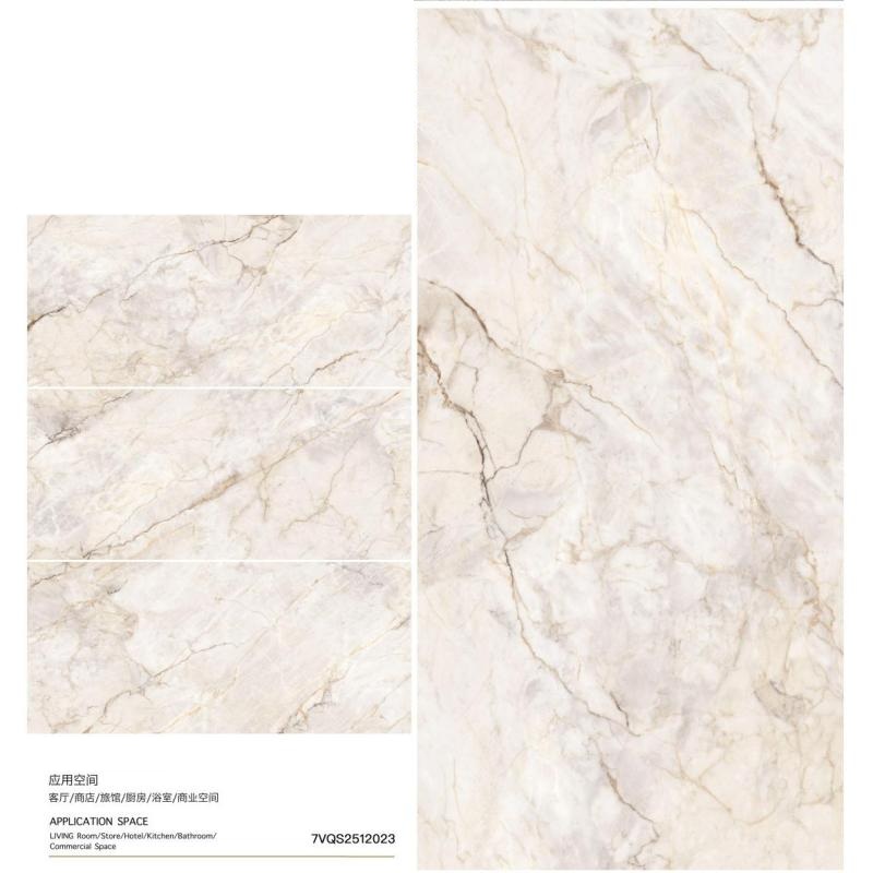 Large Format Marble Effect Ceramic Tile