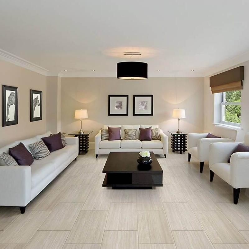 Light color porcelain tile small rooms