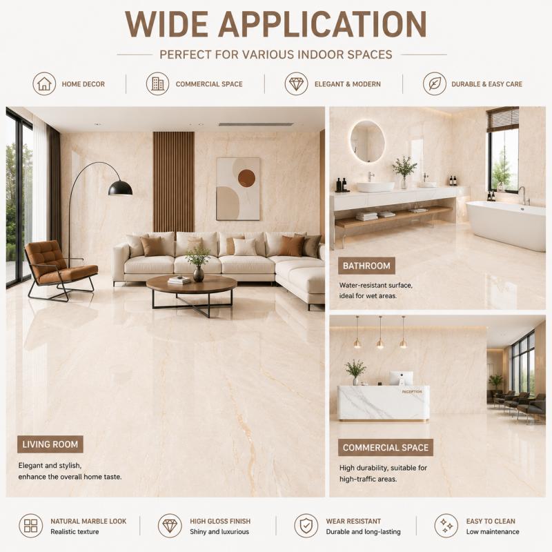 OEM ODM Beige Glossy Ceramic Tile OEM ODM Beige Glossy Ceramic Tile