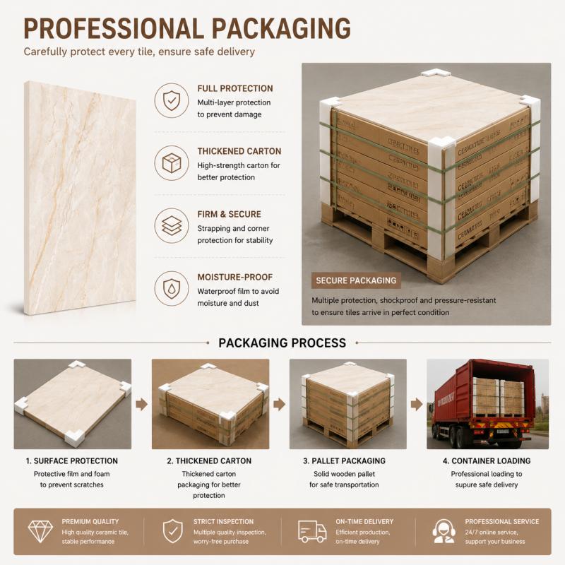 Factory Price Beige Polished Surface Tile Factory Price Beige Polished Surface Tile