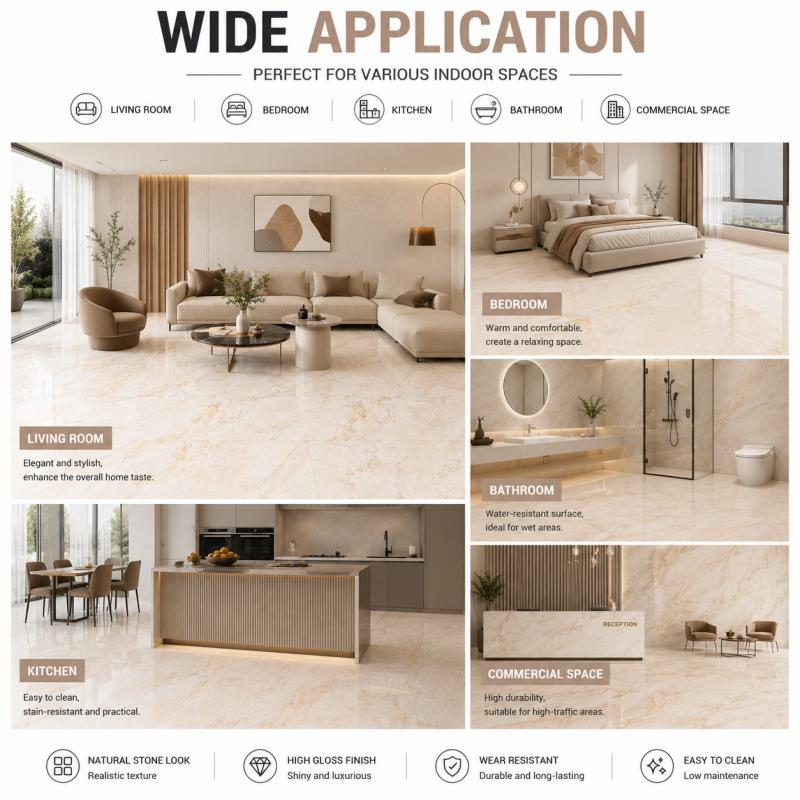 Luxury Gloss Finish Indoor Ceramic Tile Luxury Gloss Finish Indoor Ceramic Tile