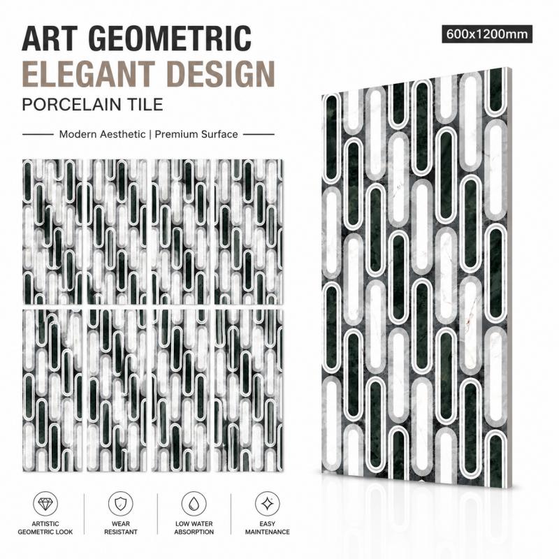 Modern Architecture Geometric Design Floor Tile