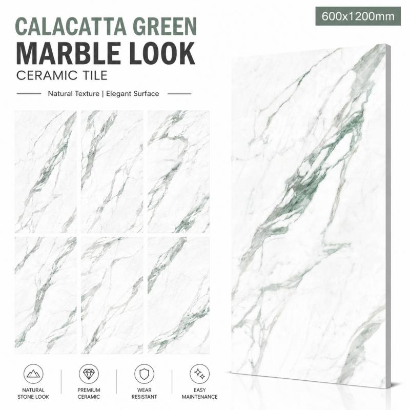High Quality Green Vein Design Tile High Quality Green Vein Design Tile