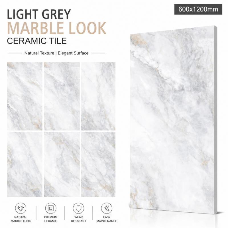 OEM Factory Direct Light Grey Floor Tile