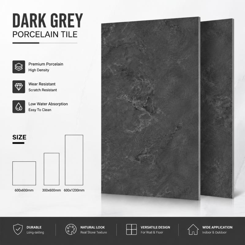 Wholesale Dark Grey Porcelain Tile Wholesale Dark Grey Porcelain Tile