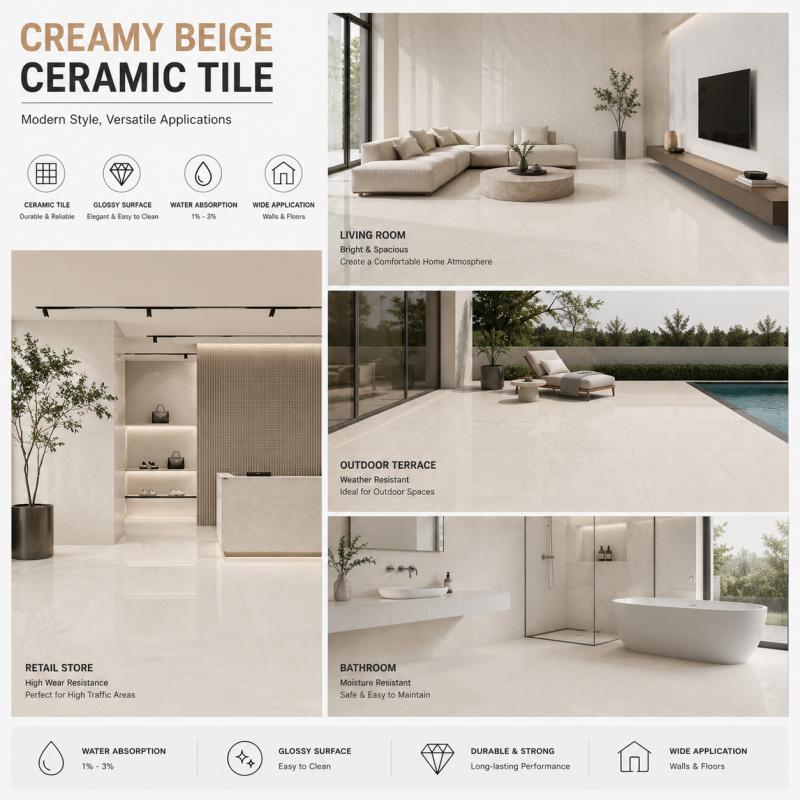 Factory Price Creamy Beige Wall Tile