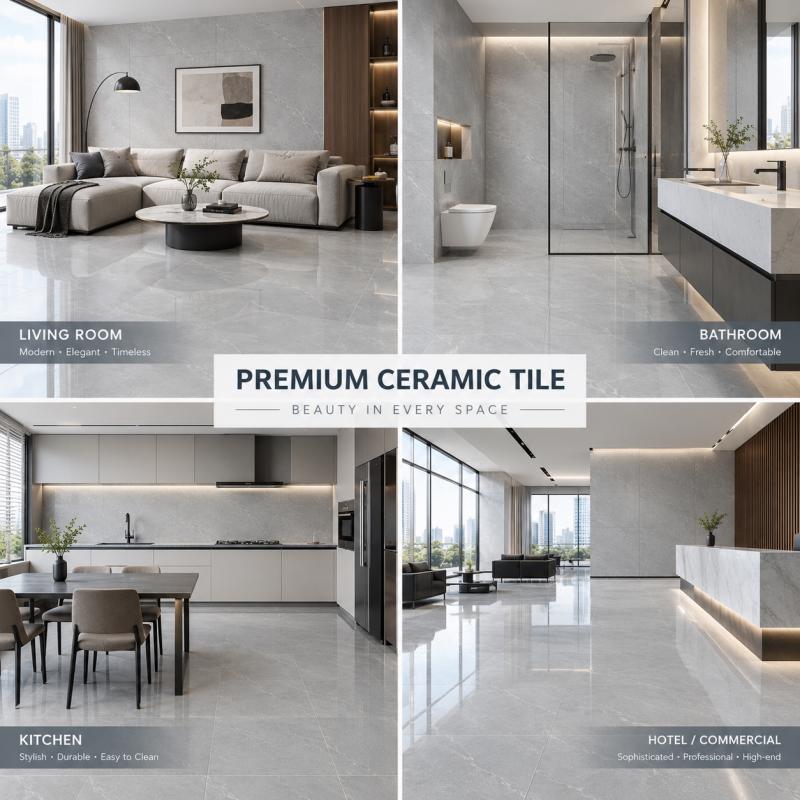 Grey Stone Effect Floor Ceramic Tile Grey Stone Effect Floor Ceramic Tile