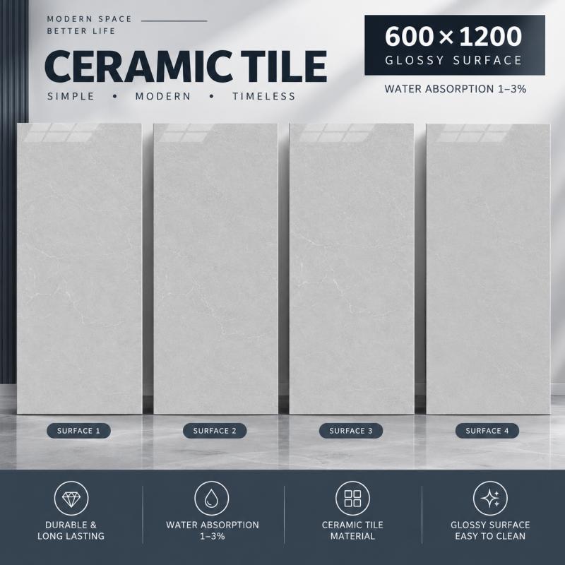 OEM 600x1200 Marble Effect Ceramic Tile