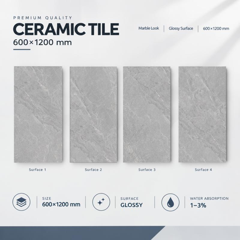 Modern Polished Marble Pattern Ceramic Tile Modern Polished Marble Pattern Ceramic Tile